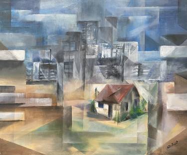 Print of Cubism Home Paintings by Shalom Brilliant