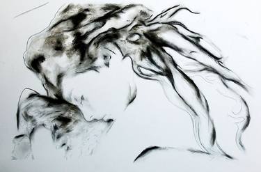 Original Figurative Portrait Drawings by Humphrey Isselt