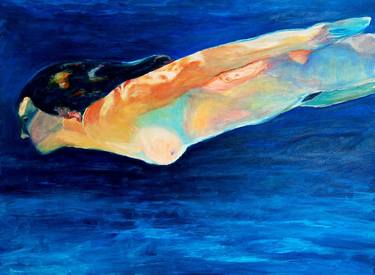 Print of Figurative Water Paintings by Humphrey Isselt