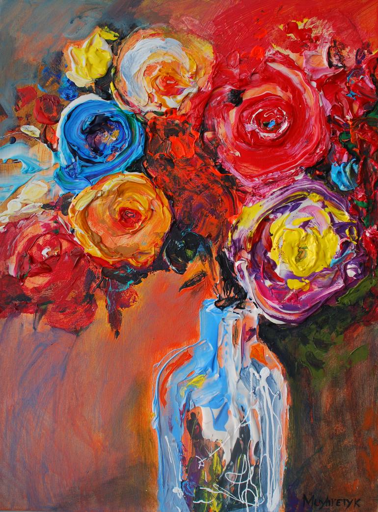 Flowerscent Painting by Oksana Mushketyk | Saatchi Art