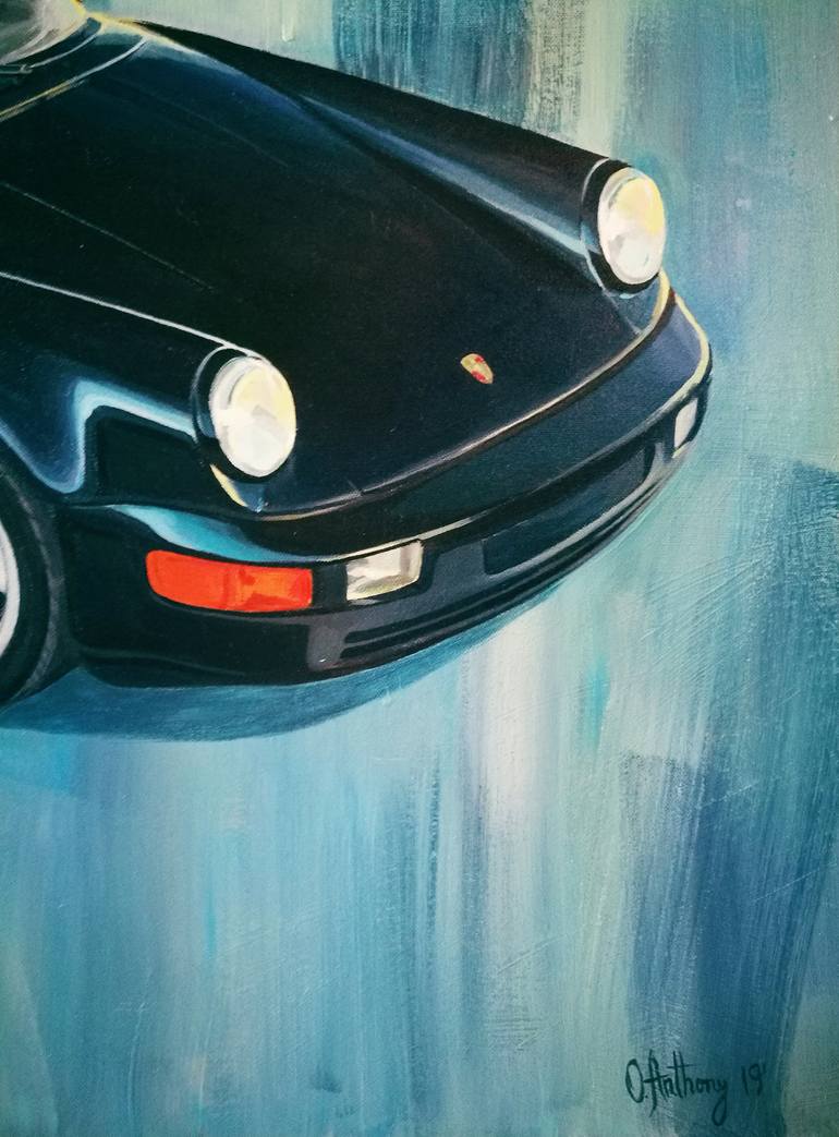 1994 Porsche 964 Carrera 4 Widebody Painting by Olga Anthony | Saatchi Art