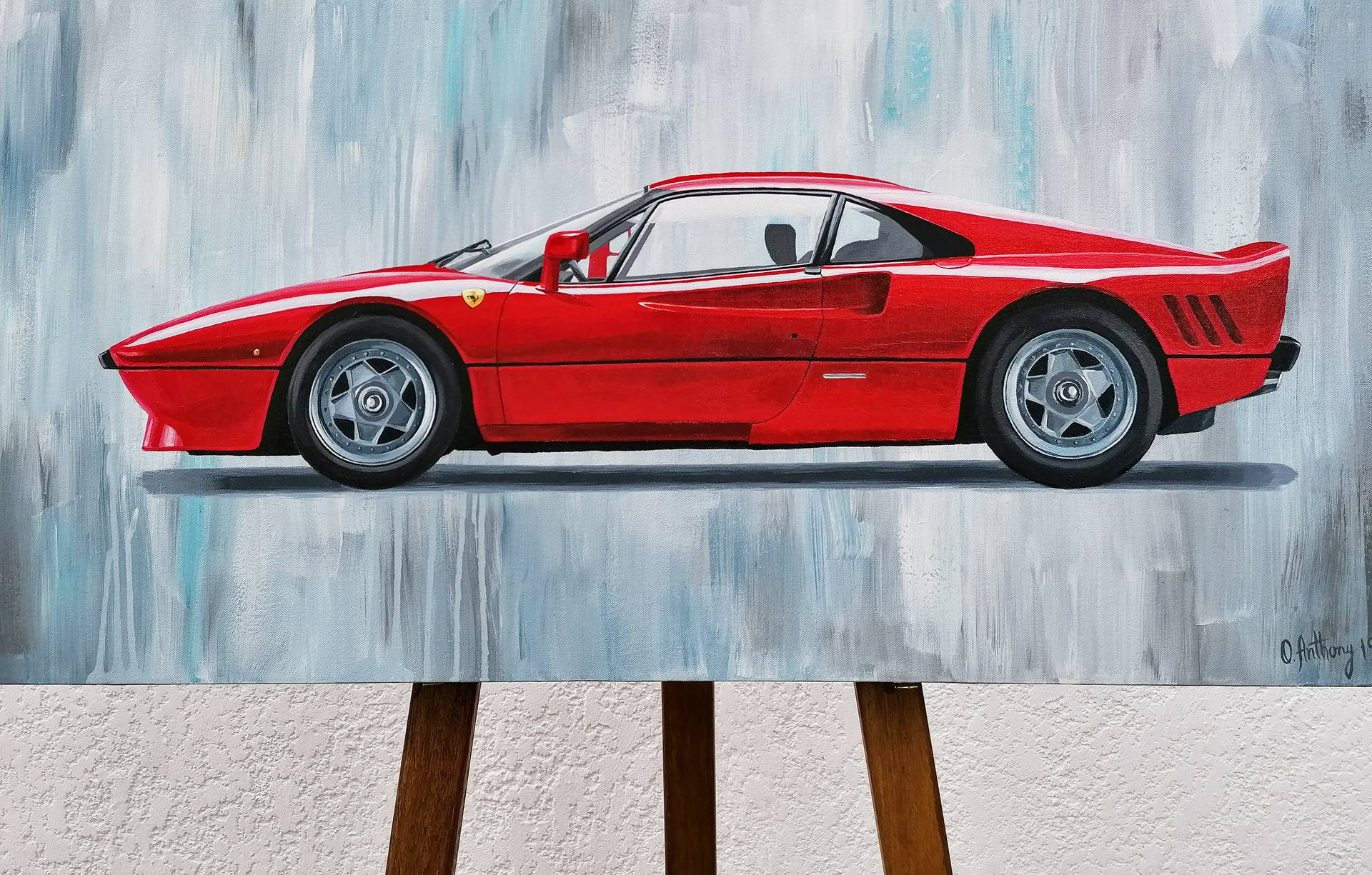 1985 Ferrari 288 GTO Painting by Olga Anthony | Saatchi Art Finland