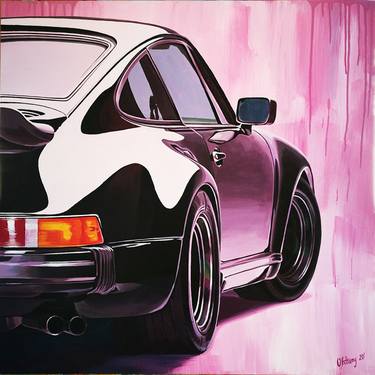 Original Fine Art Car Paintings by Olga Anthony