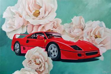 Original Abstract Car Paintings by Olga Anthony