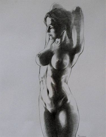 Original Realism Nude Drawings by Ivan Pazlamatchev