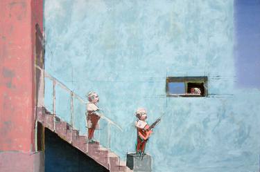 Original Minimalism Children Paintings by Fernando Aguayo