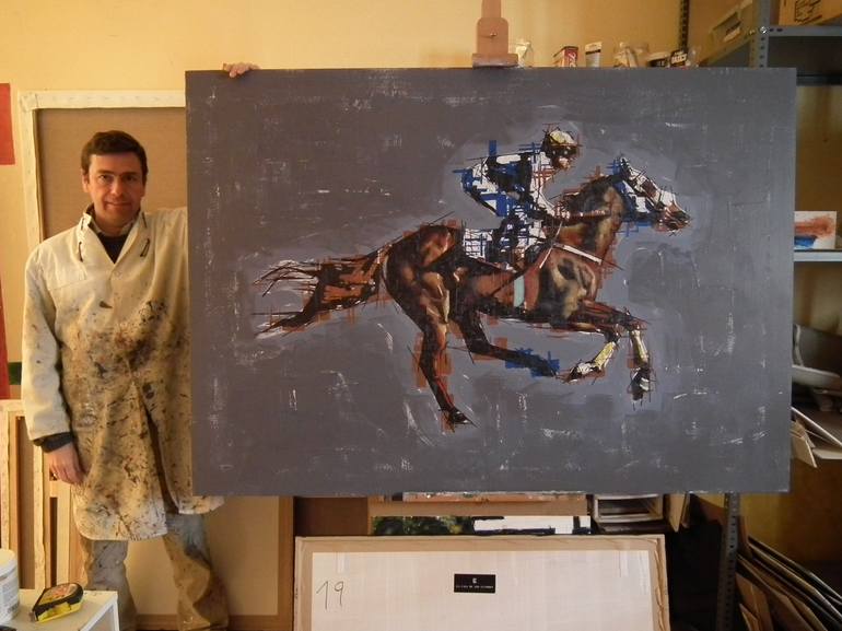 Original Fine Art Horse Painting by Fernando Aguayo