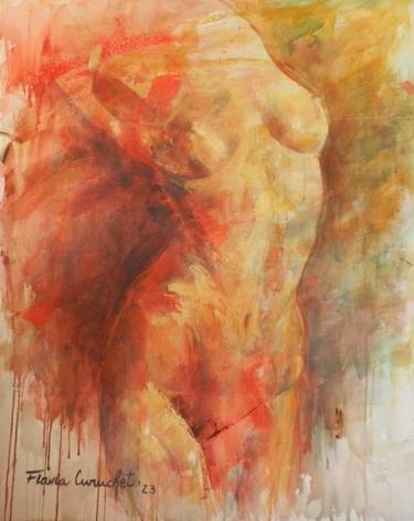 Original Expressionism Nude Paintings by Flavia Curuchet