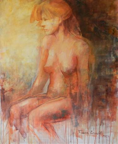 Print of Figurative Women Paintings by Flavia Curuchet