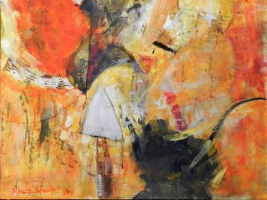 Original Abstract Expressionism Abstract Paintings by Flavia Curuchet