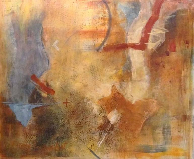 Original Abstract Expressionism Abstract Painting by Flavia Curuchet