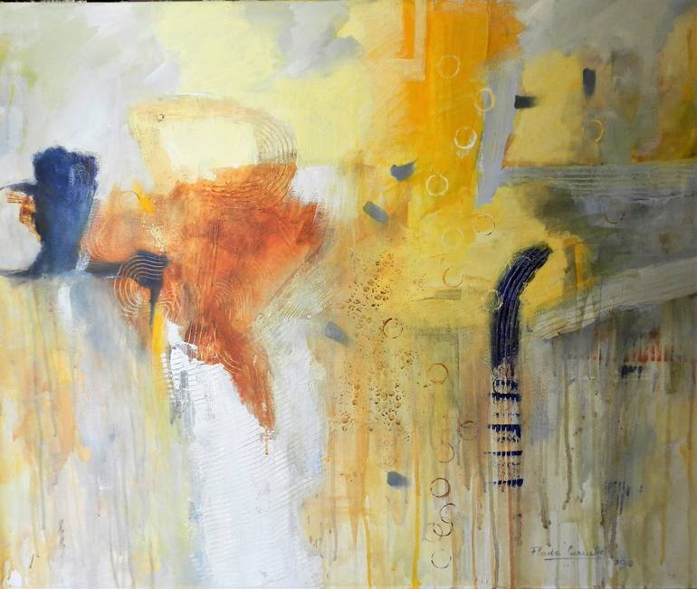Original Abstract Painting by Flavia Curuchet | Abstract Art on Canvas | La vie est belle