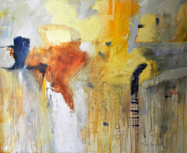 Original Abstract Painting by Flavia Curuchet