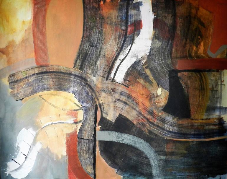 Original Abstract Painting by Flavia Curuchet