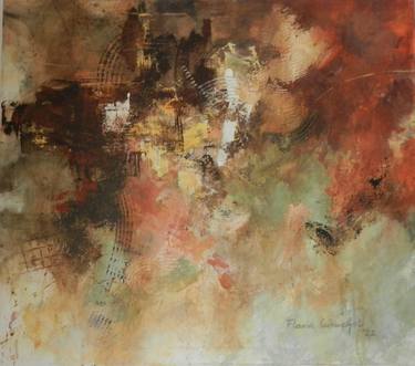 Original Abstract Expressionism Abstract Paintings by Flavia Curuchet