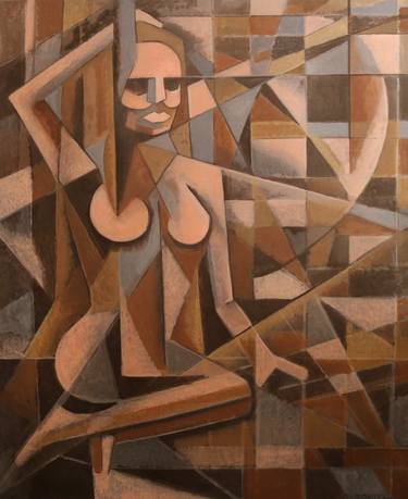 Original Cubism Women Paintings by Nicholas Gebbett