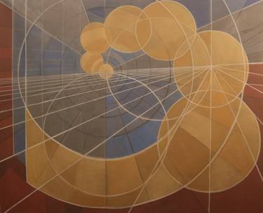 Print of Geometric Paintings by Nicholas Gebbett