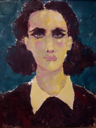 Original Expressionism People Paintings by Rebecca Molayem