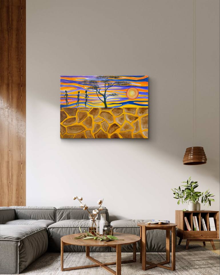 Original Abstract Expressionism Abstract Painting by Tatyana Sklyar
