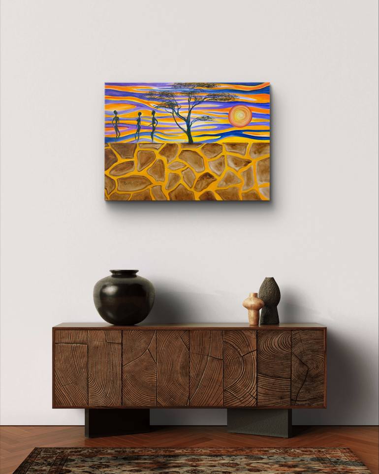 Original Abstract Expressionism Abstract Painting by Tatyana Sklyar