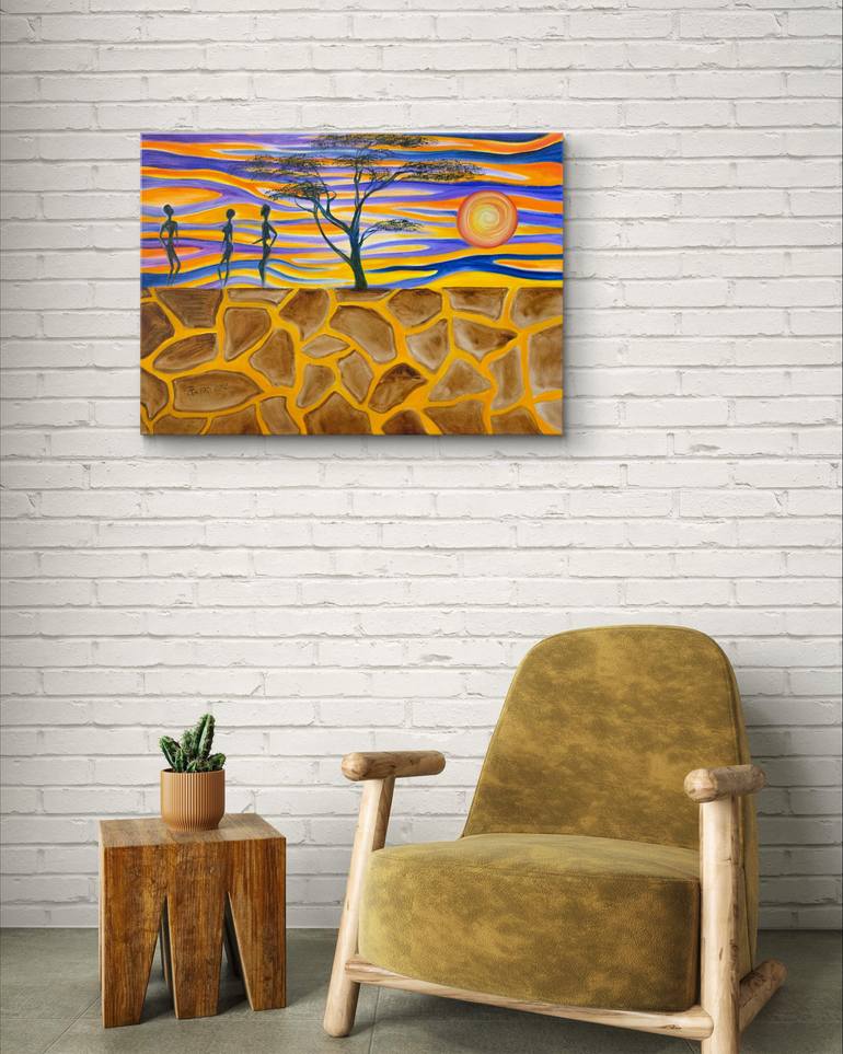 Original Abstract Expressionism Abstract Painting by Tatyana Sklyar