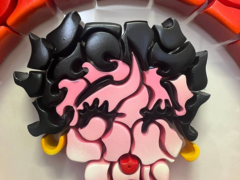 Original Pop Art Cartoon Sculpture by Simone Parri