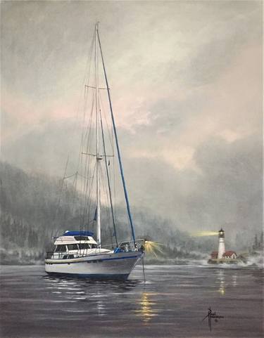 Print of Photorealism Sailboat Paintings by Paul Henderson
