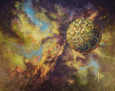 Original Abstract Outer Space Paintings by Paul Henderson