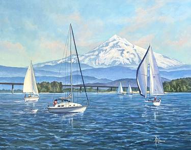 Print of Sailboat Paintings by Paul Henderson