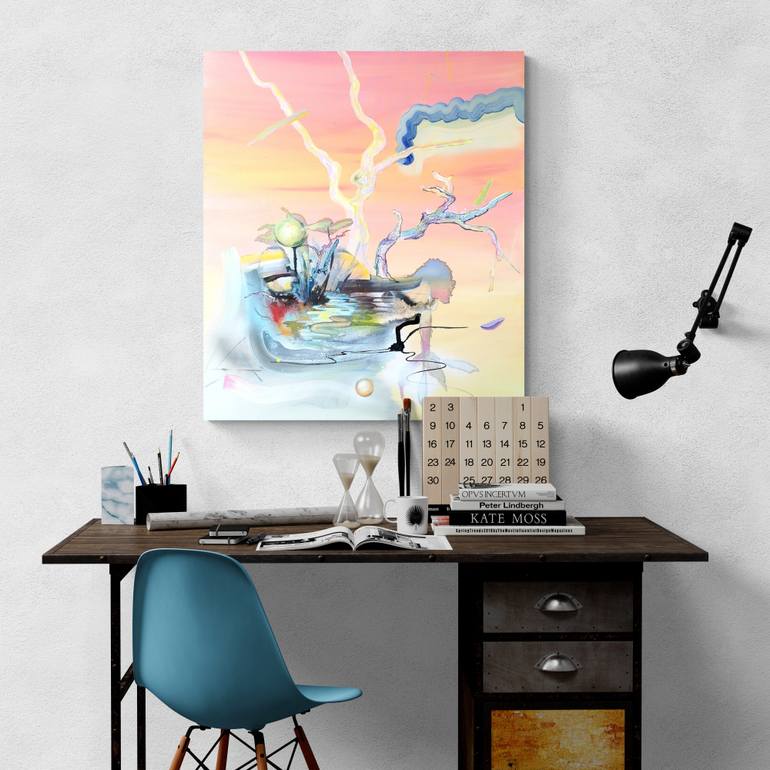 Original Abstract Nature Painting by Justyna Pennards-Sycz