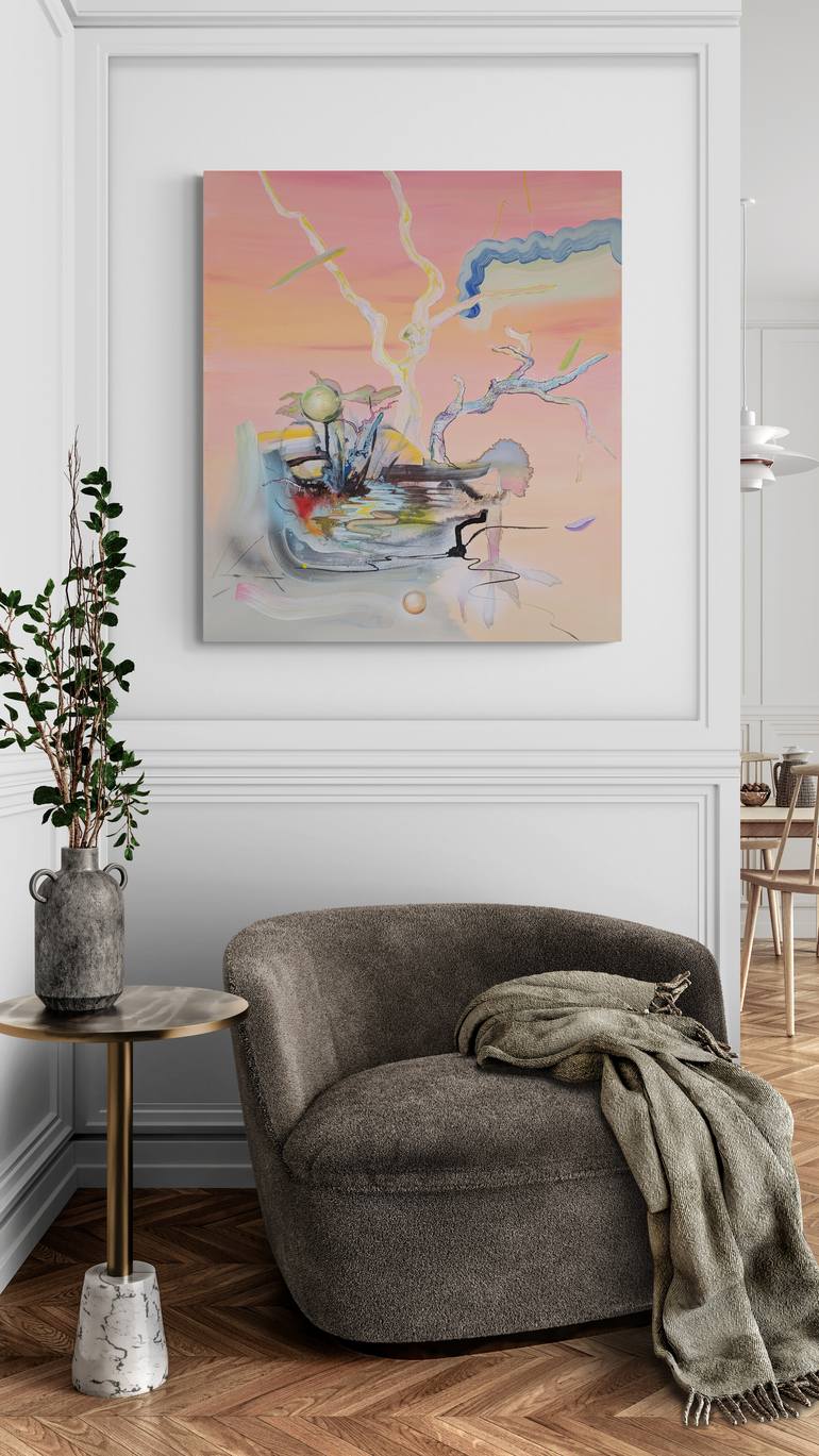 Original Abstract Nature Painting by Justyna Pennards-Sycz