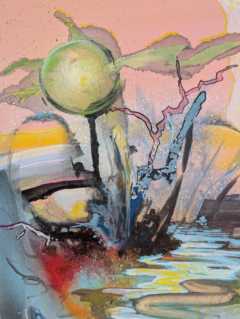 Original Abstract Nature Painting by Justyna Pennards-Sycz