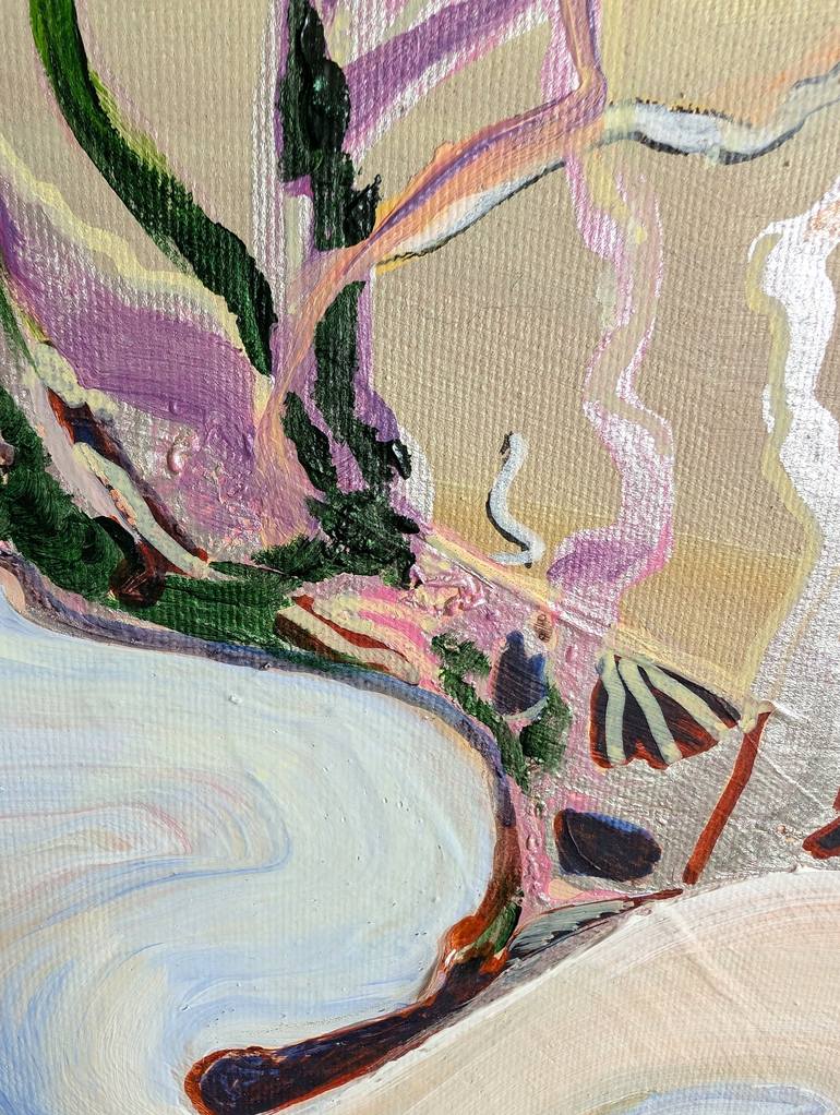 Original Abstract Expressionism Landscape Painting by Justyna Pennards-Sycz
