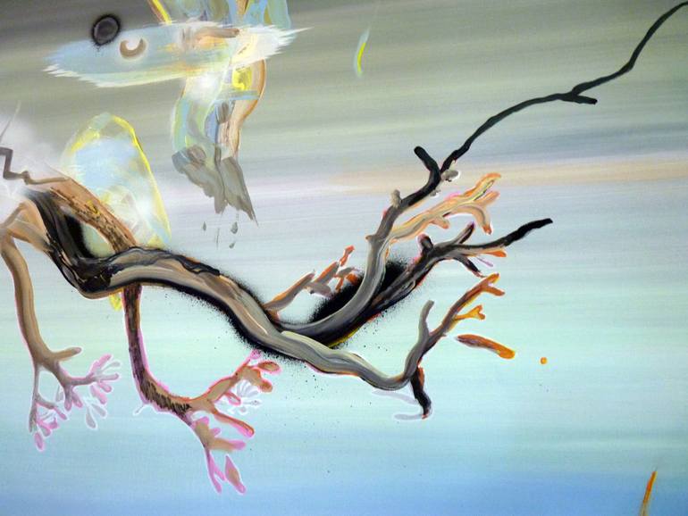 Original Abstract Expressionism Fantasy Painting by Justyna Pennards-Sycz