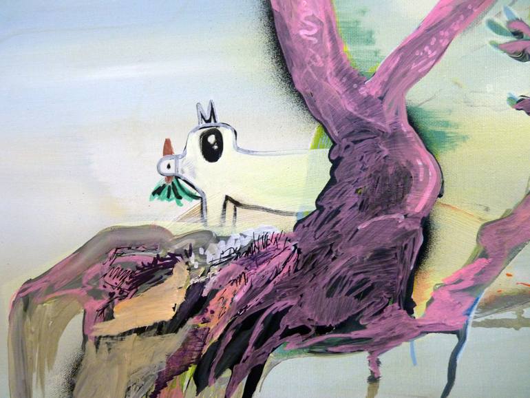 Original Abstract Fantasy Painting by Justyna Pennards-Sycz