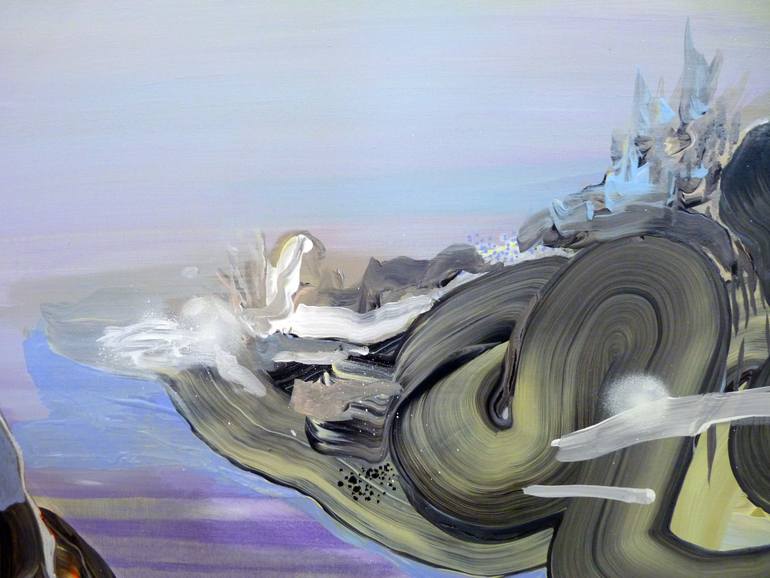 Original Abstract Seascape Painting by Justyna Pennards-Sycz