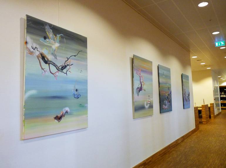 Original Abstract Seascape Painting by Justyna Pennards-Sycz