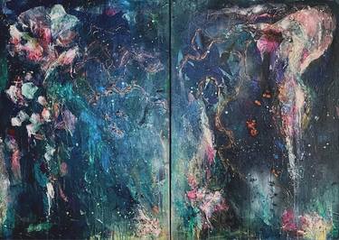 Original Abstract Expressionism Abstract Paintings by Emma de Polnay