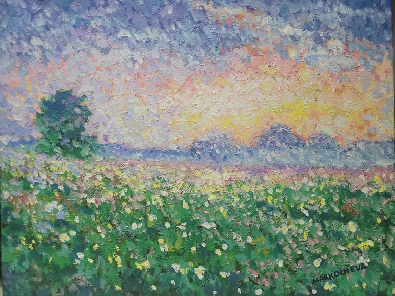 Original Impressionism Nature Paintings by Elena Markocheva