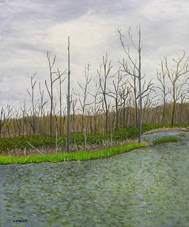 Original Impressionism Landscape Paintings by David Bowker