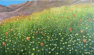 Original Impressionism Landscape Painting by David Bowker