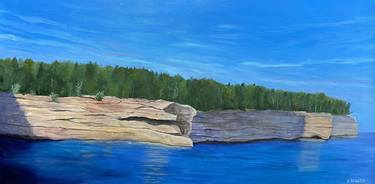 Original Impressionism Landscape Painting by David Bowker