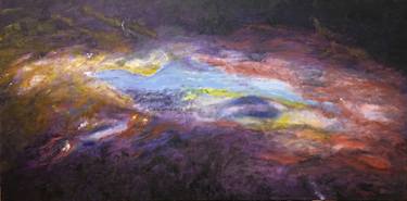 Original Impressionism Outer Space Paintings by David Bowker
