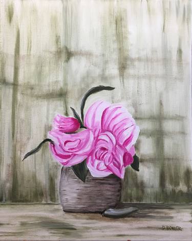 Original Impressionism Floral Paintings by David Bowker