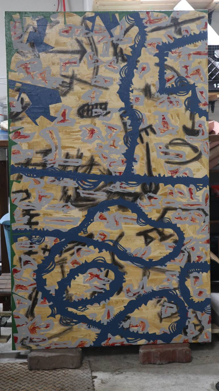 Original Abstract Expressionism Abstract Mixed Media by Benoît Tremblay