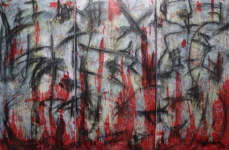 Original Abstract Expressionism Abstract Paintings by Benoît Tremblay