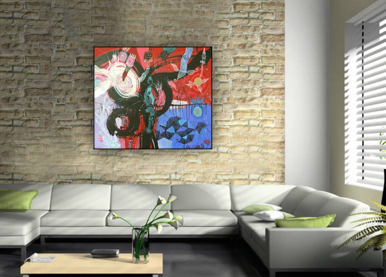 Original Illustration Abstract Painting by Malgosia Kiernozycka