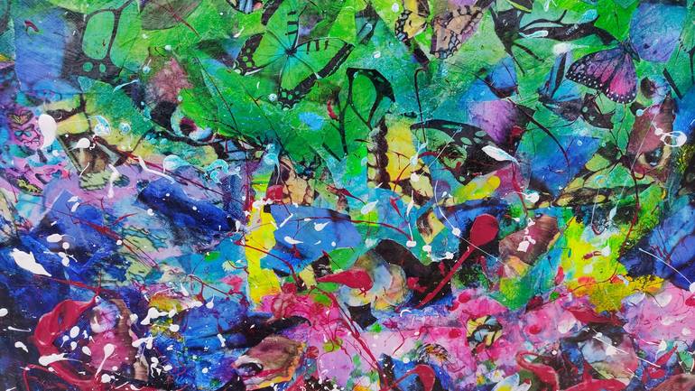 Original Abstract Expressionism Abstract Painting by Bali Love-Jenkins