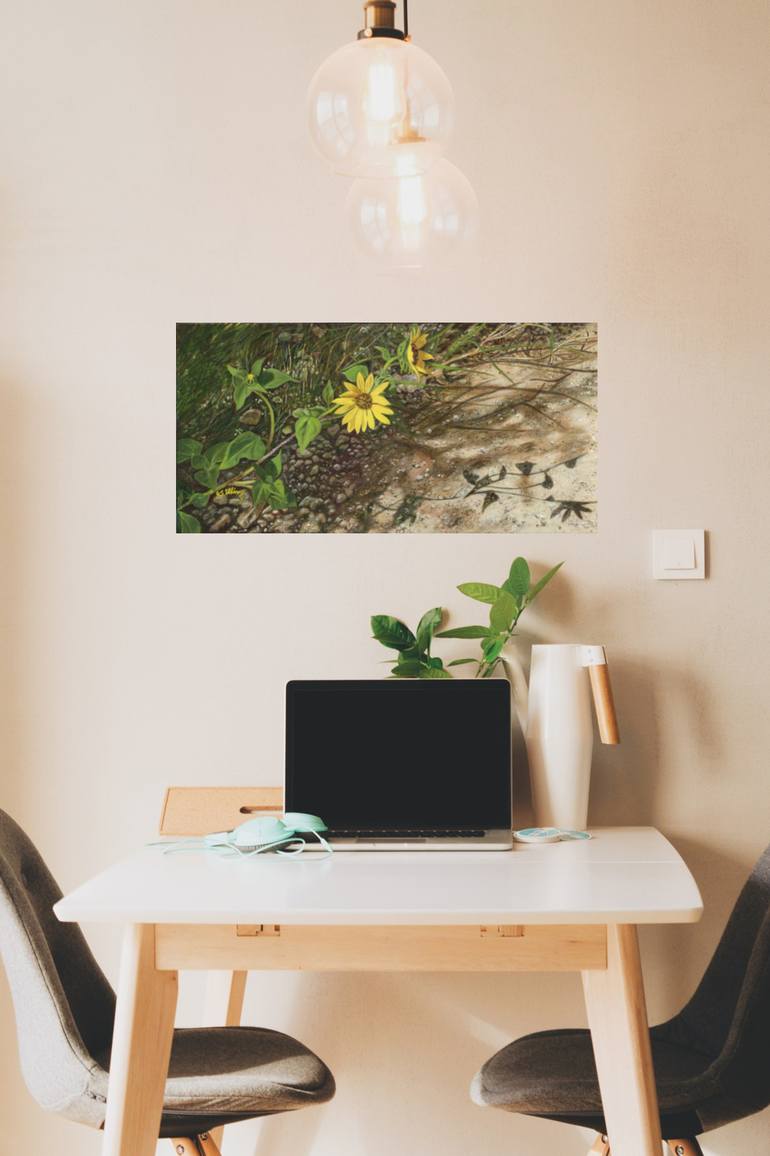 Original Photorealism Floral Painting by J S Ellington