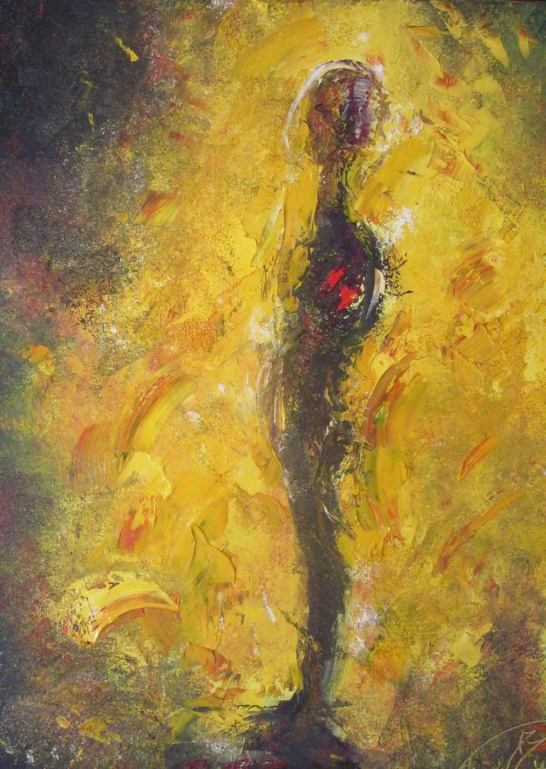 Original Expressionism Abstract Painting by Hubert Cyr-Antoine